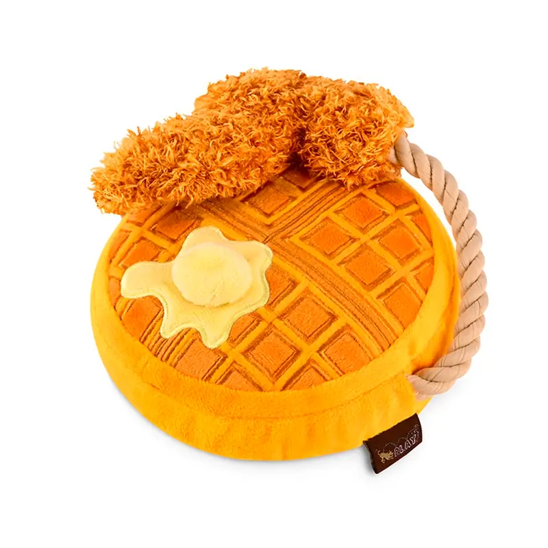 Peluche Gaufre au poulet P.L.A.Y. - Barking Brunch Collection - CHOUKETT Paris (1)