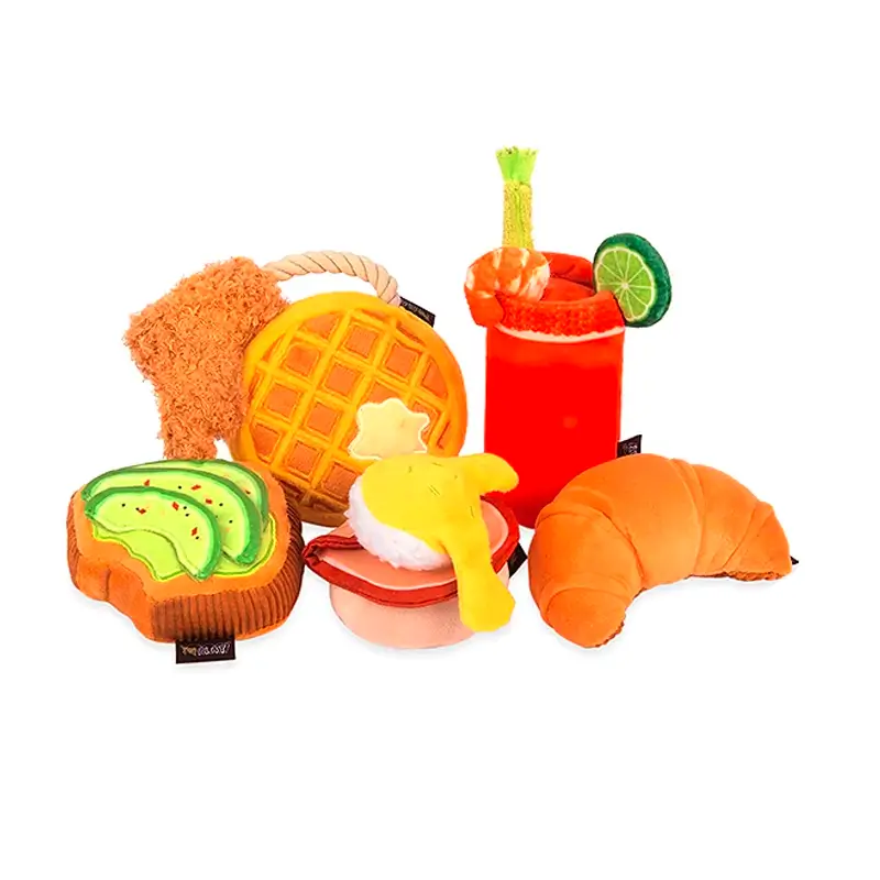 Peluche Gaufre au poulet P.L.A.Y. - Barking Brunch Collection - CHOUKETT Paris (4)