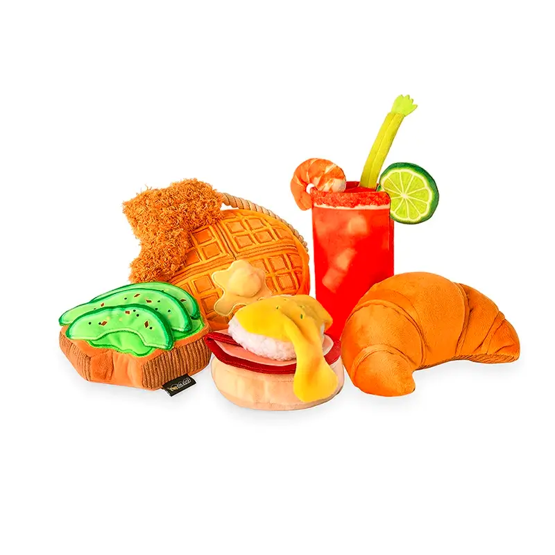 Peluche Gaufre au poulet P.L.A.Y. - Barking Brunch Collection - CHOUKETT Paris (5)