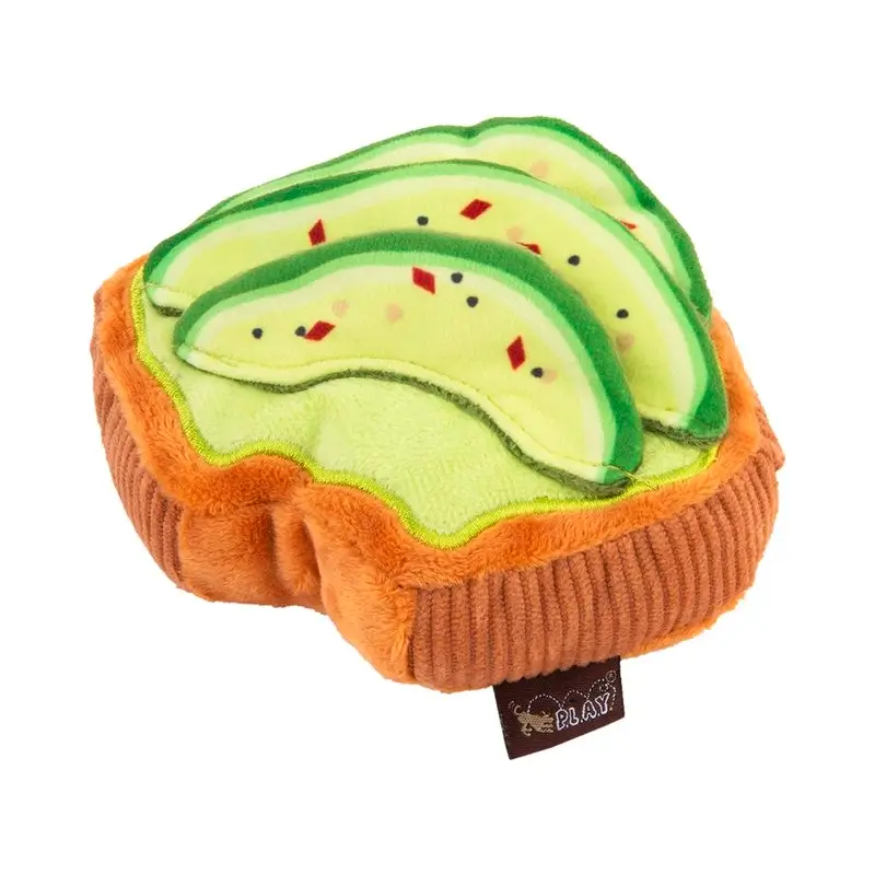 Peluche Toast à l'avocat P.L.A.Y. - Barking Brunch Collection - CHOUKETT Paris (1)