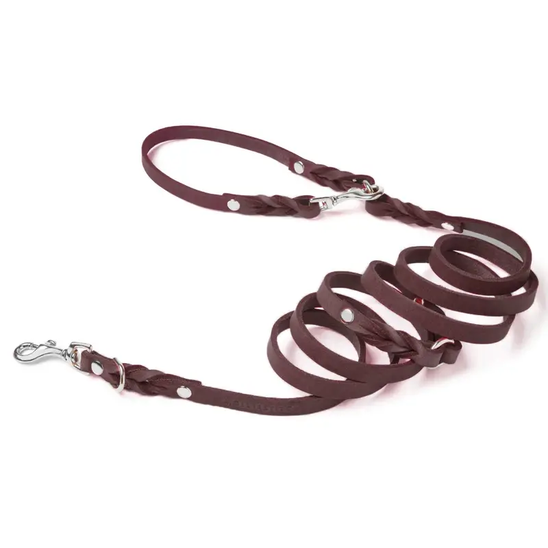 Laisse ajustable 3x chien Classic Brown Molly & Stitch - Butter Leather - CHOUKETT Paris (6)