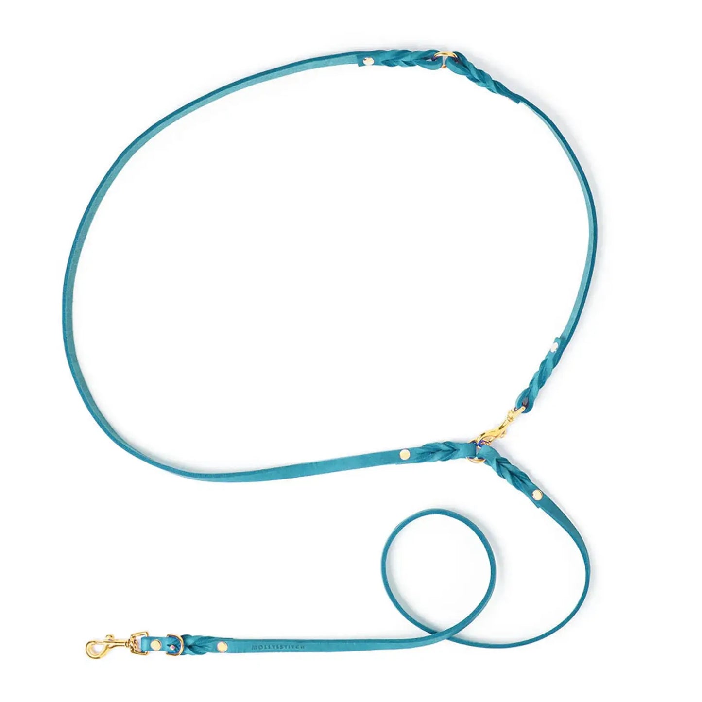 Laisse ajustable 3x chien Fiji Blue Molly & Stitch - Butter Leather - CHOUKETT Paris (4)