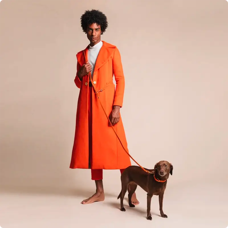 Laisse ajustable 3x chien Mango Molly & Stitch - Butter Leather - CHOUKETT Paris (10)