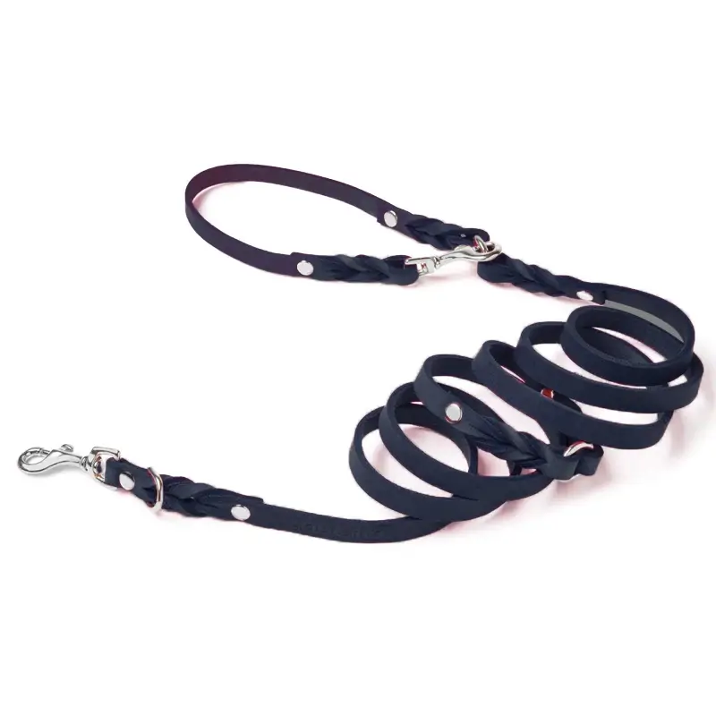 Laisse ajustable 3x chien Navy Blue Molly & Stitch - Butter Leather - CHOUKETT Paris (6)