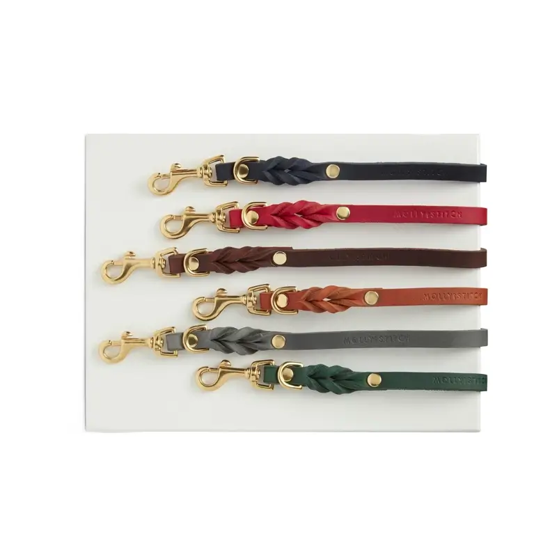 Laisse chien Chili Red Molly & Stitch - Butter Leather - CHOUKETT Paris (71)
