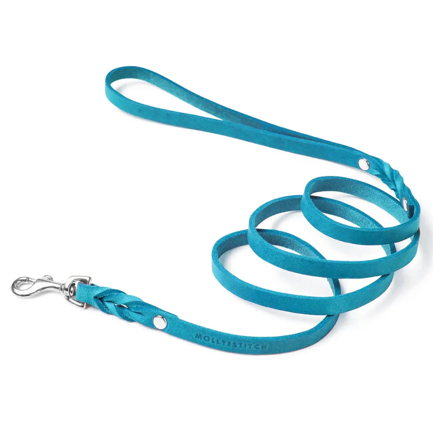 Laisse chien Fiji Blue Molly & Stitch - Butter Leather - CHOUKETT Paris (4)