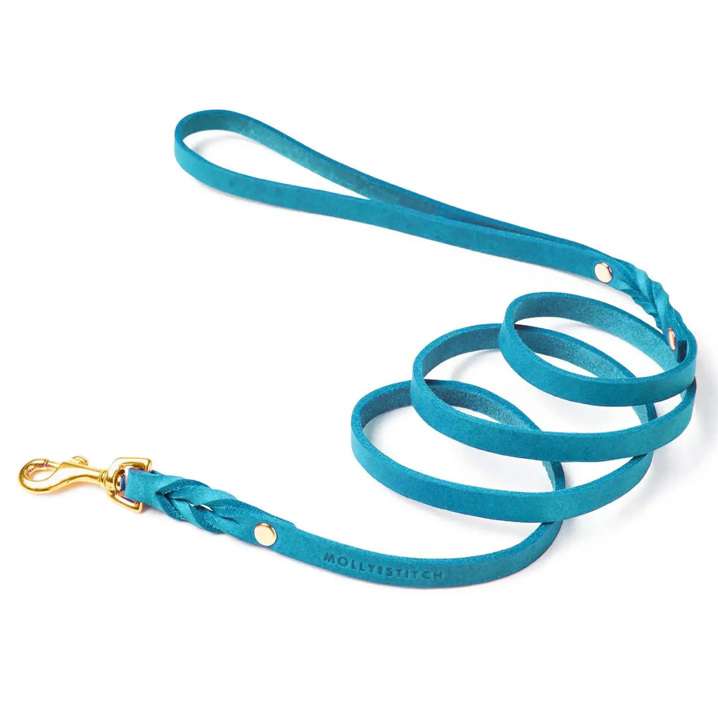 Laisse chien Fiji Blue Molly & Stitch - Butter Leather - CHOUKETT Paris (1)