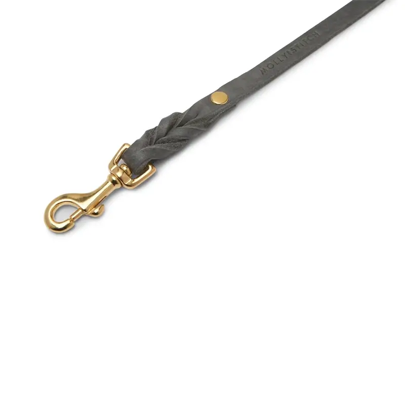 Laisse chien Timeless Grey Molly & Stitch - Butter Leather - CHOUKETT Paris (2)