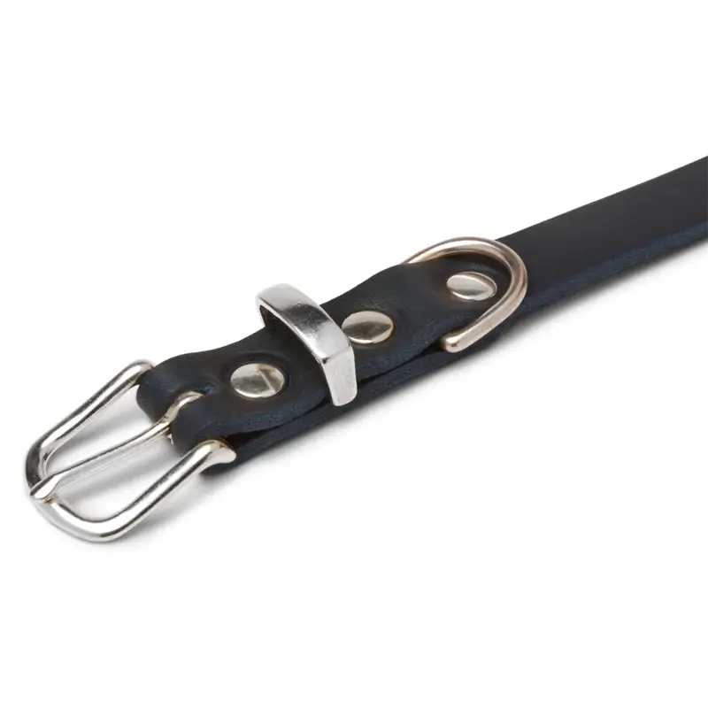 Collier chien Navy Blue Molly & Stitch - Butter Leather - CHOUKETT Paris (3)