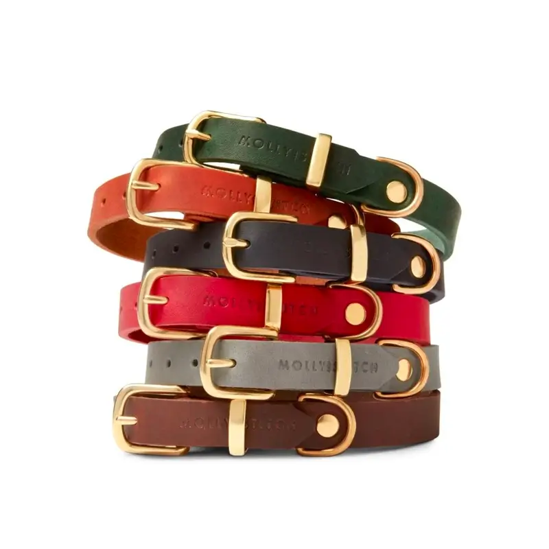 Collier chien Sahara Cognac Molly & Stitch - Butter Leather - CHOUKETT Paris (5)