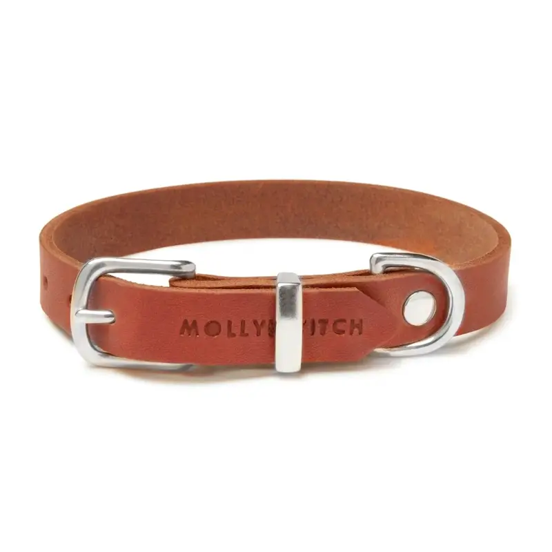 Collier chien Sahara Cognac Molly & Stitch - Butter Leather - CHOUKETT Paris (3)