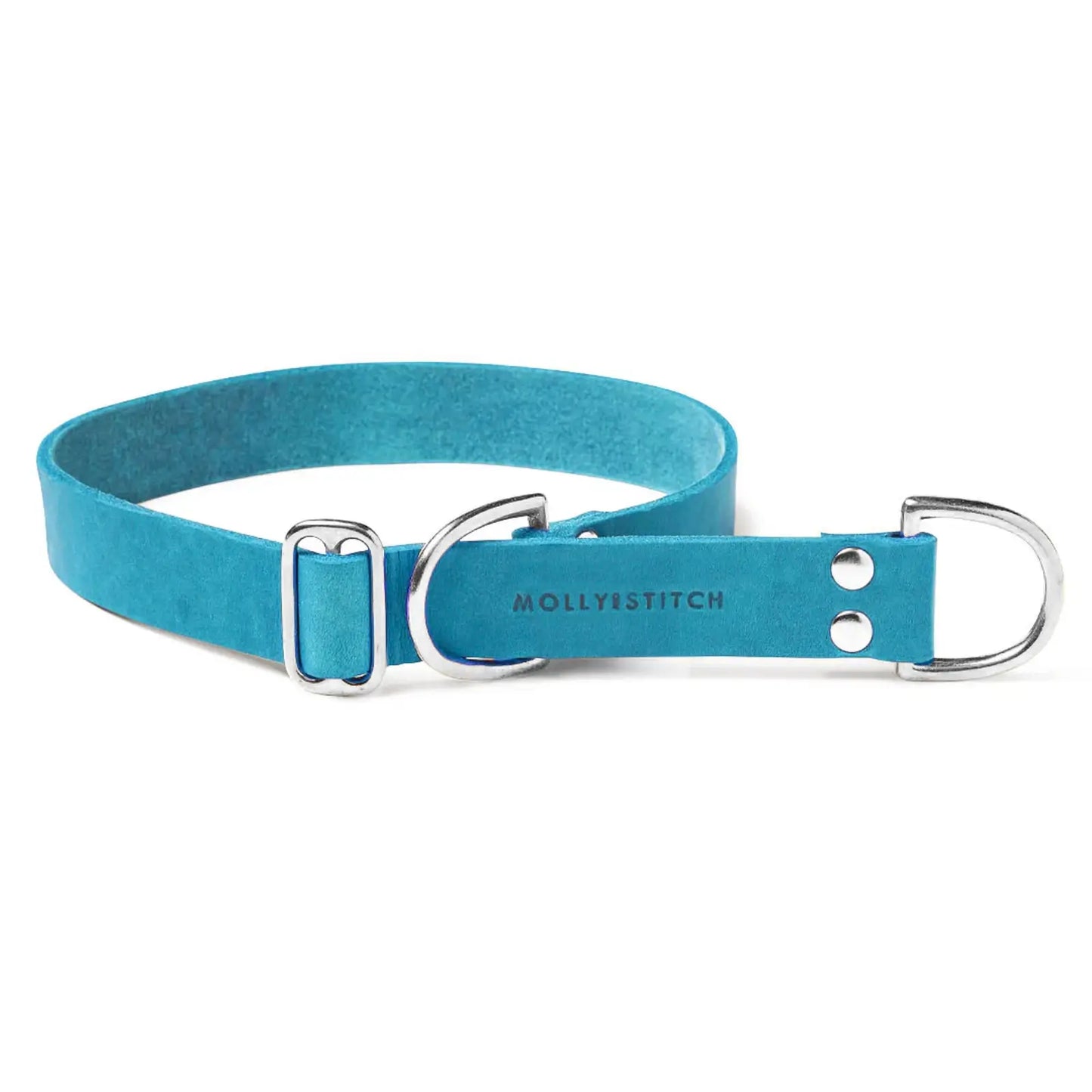Collier de Retriever chien Fiji Blue Molly & Stitch - Butter Leather - CHOUKETT Paris (3)