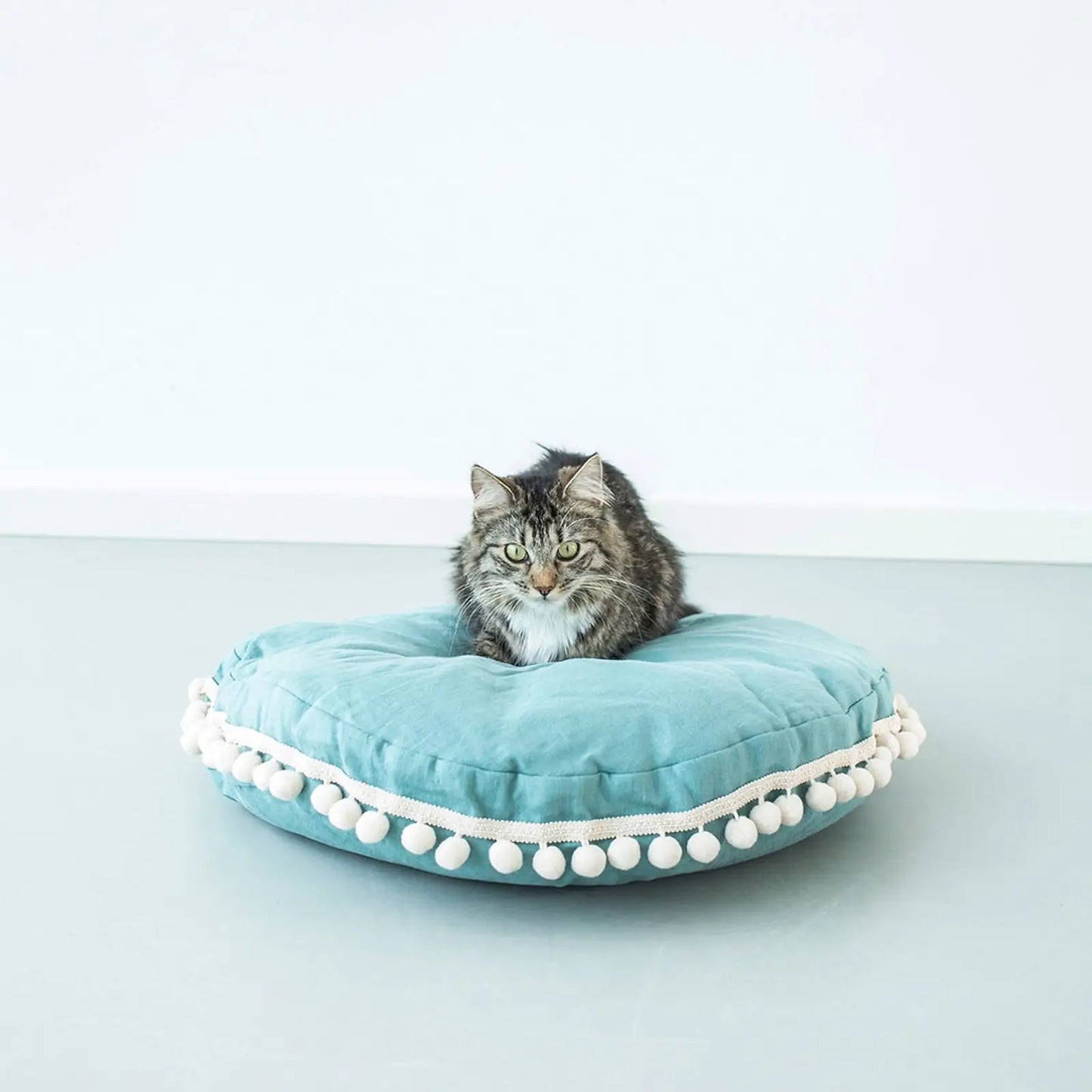 Coussin pour Chien Calming Turquoise Minicamp - CHOUKETT Paris (4)