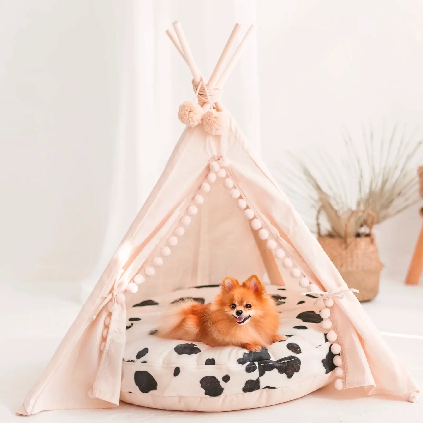 Coussin pour Chien Faux Cuir Vache Minicamp - CHOUKETT Paris (4)