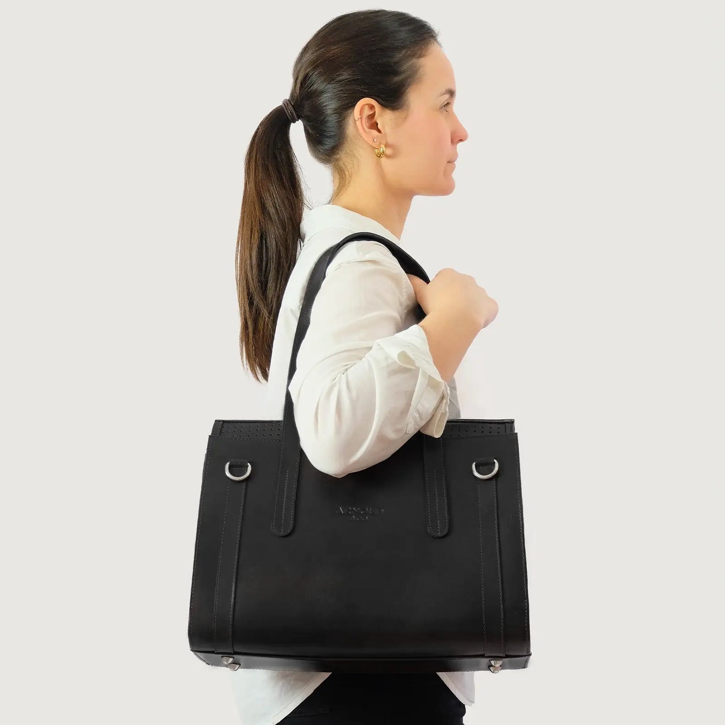 Sac Pour Chien Le Classique Noir Arnold&Co - CHOUKETT Paris (8)