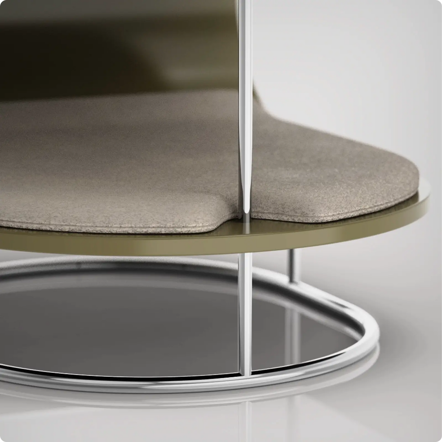 Table d'appoint et lit pour chien Lunar Latte / Gris Perle Bogarel - CHOUKETT Paris (6)