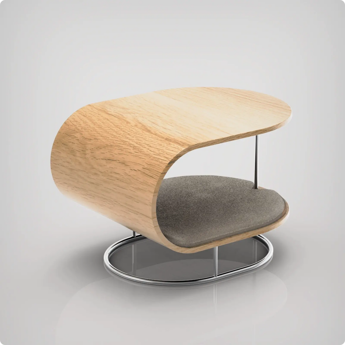 Table d'appoint et lit pour chien Lunar naturel / Taupe Bogarel - CHOUKETT Paris (3)