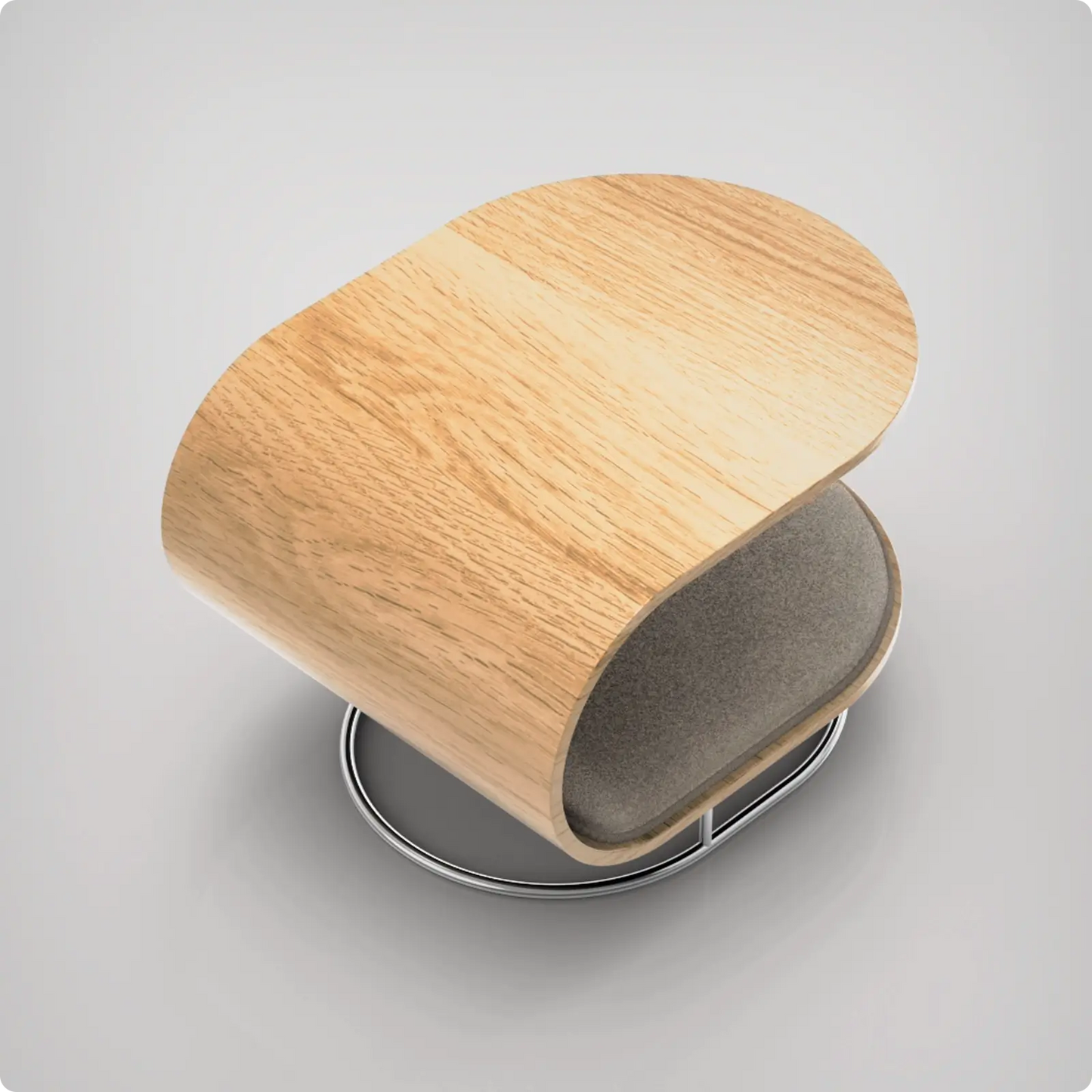 Table d'appoint et lit pour chien Lunar naturel / Taupe Bogarel - CHOUKETT Paris (4)