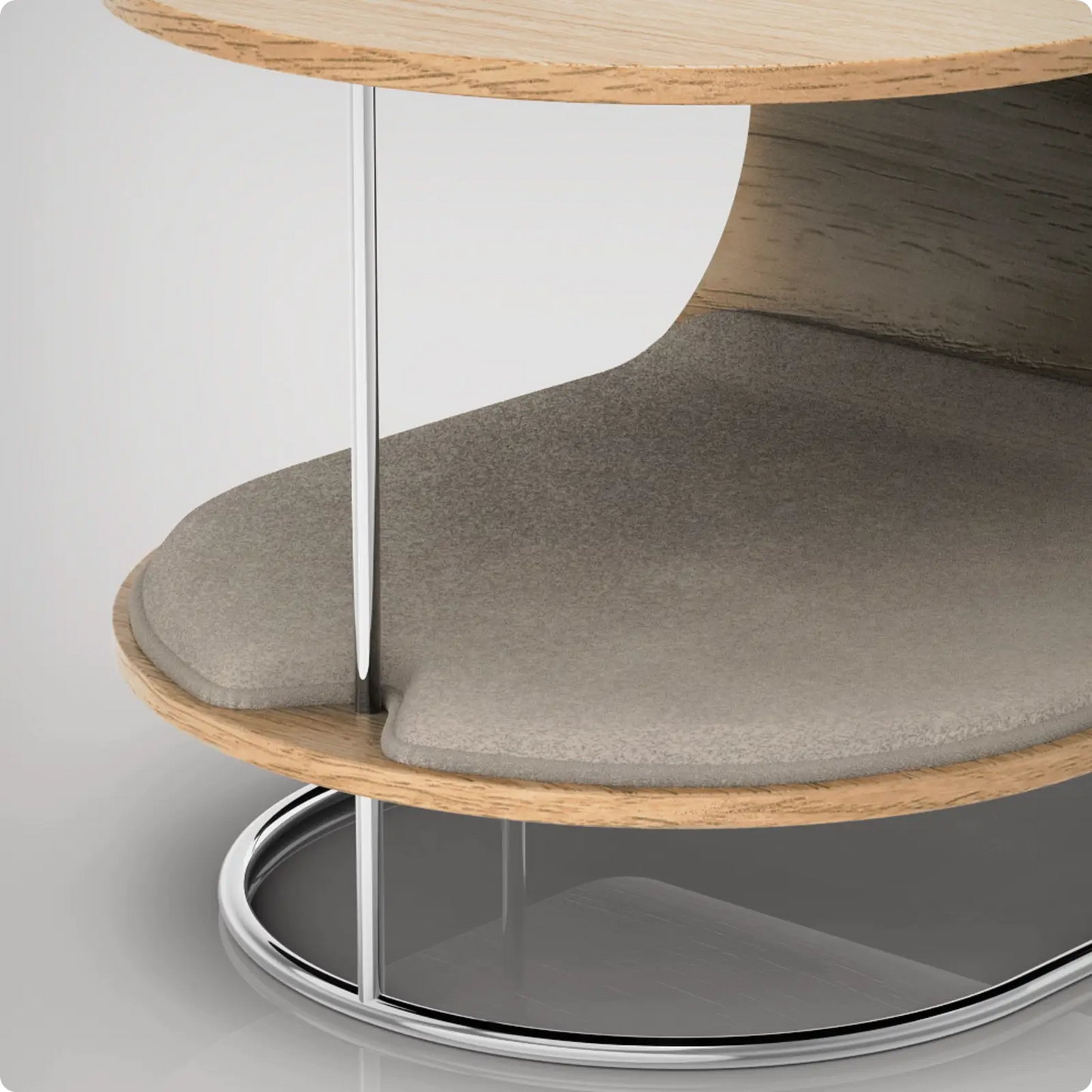 Table d'appoint et lit pour chien Lunar naturel / Taupe Bogarel - CHOUKETT Paris (6)