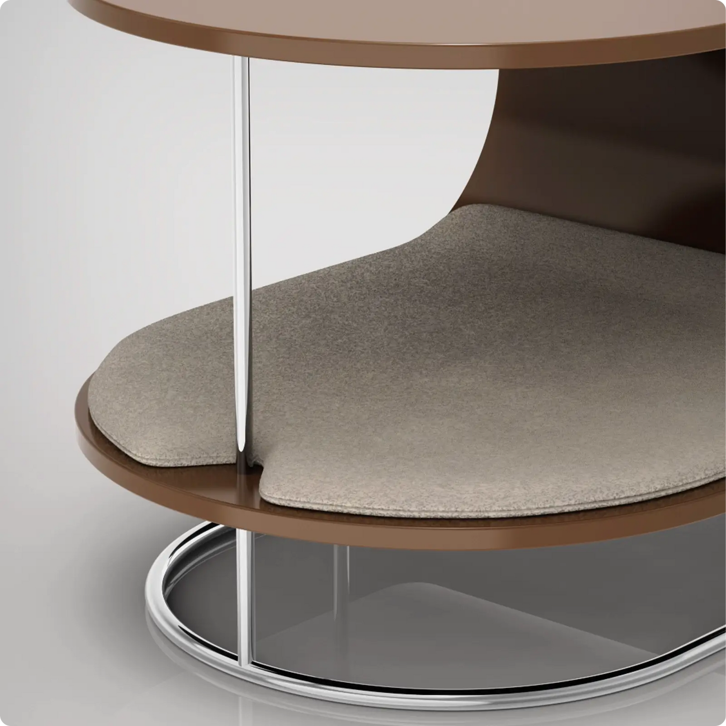 Table d'appoint et lit pour chien Lunar Noisette / Gris Perle Bogarel - CHOUKETT Paris (6)