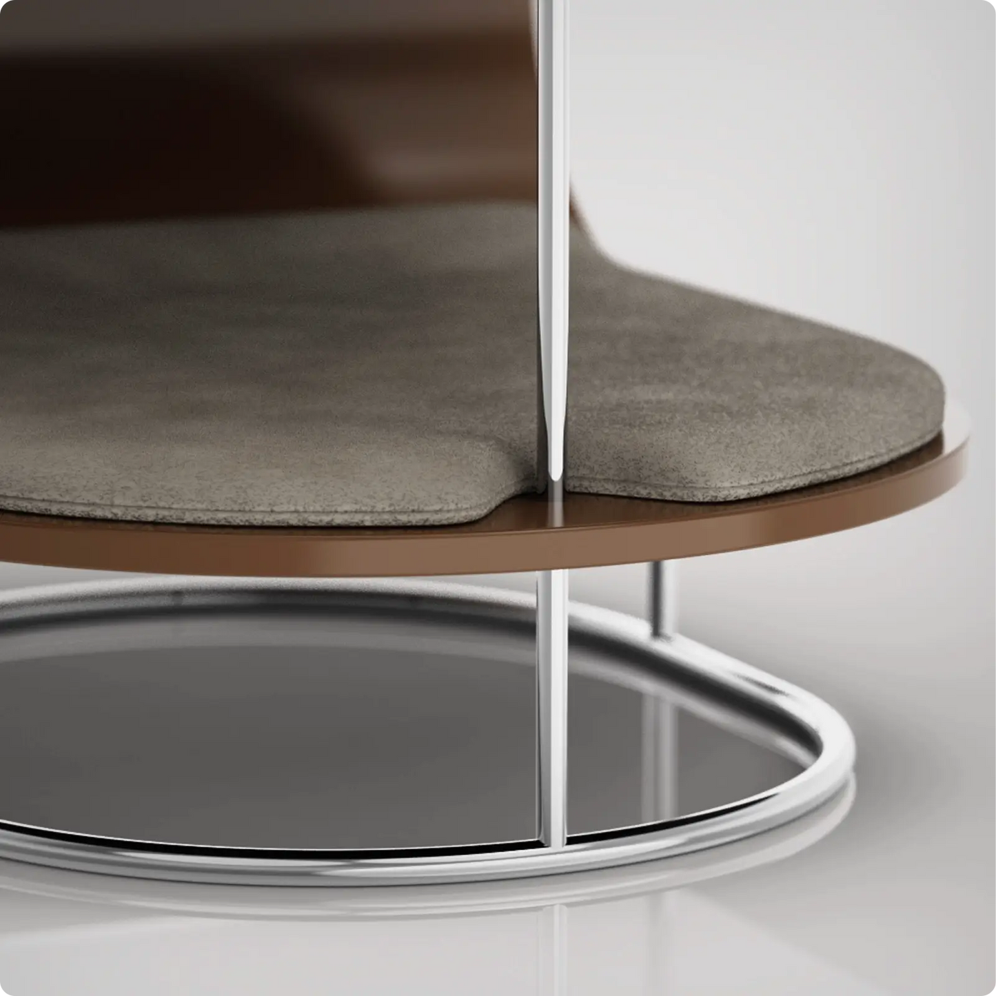 Table d'appoint et lit pour chien Lunar Noisette / Taupe Bogarel - CHOUKETT Paris (7)