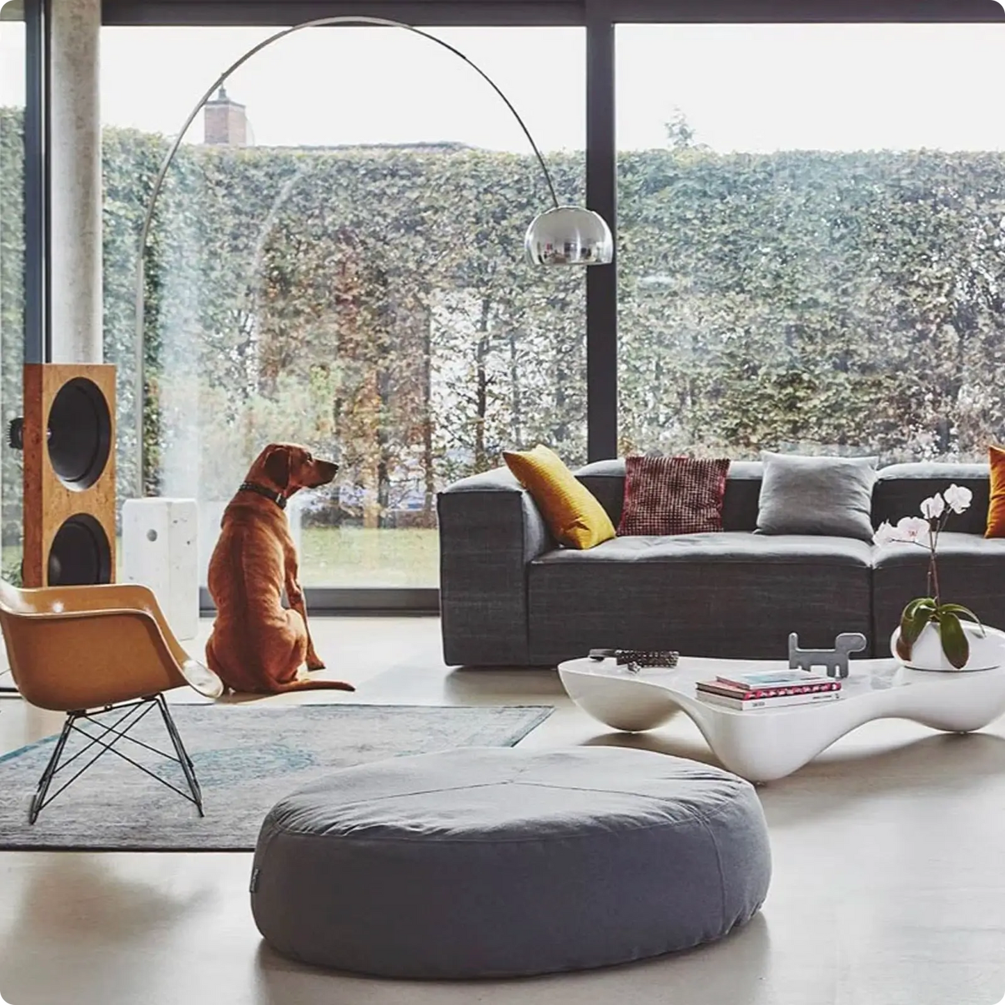 Pouf pour Chien Stella Taupe MiaCara - CHOUKETT Paris (5)