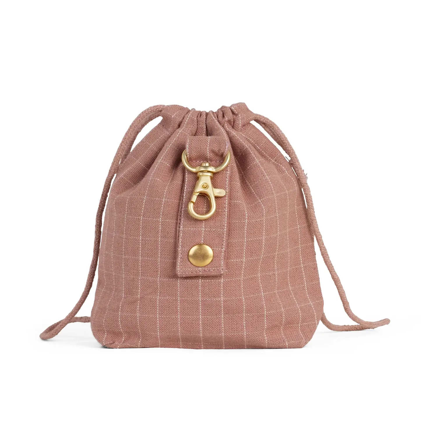 Sacoche à Friandises pour Chien Check Rose Tadazhi - CHOUKETT Paris (2)