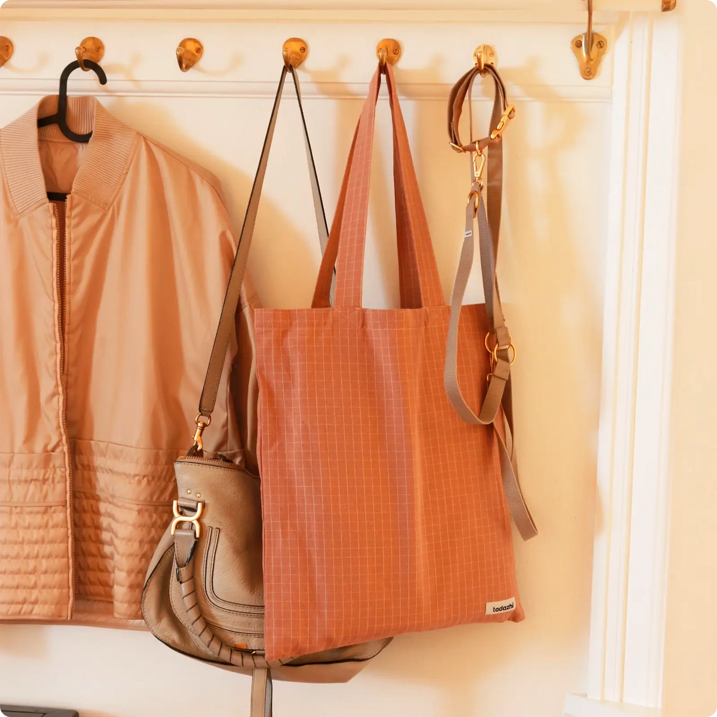 Tote Bag Check Rose Tadazhi - CHOUKETT Paris (3)