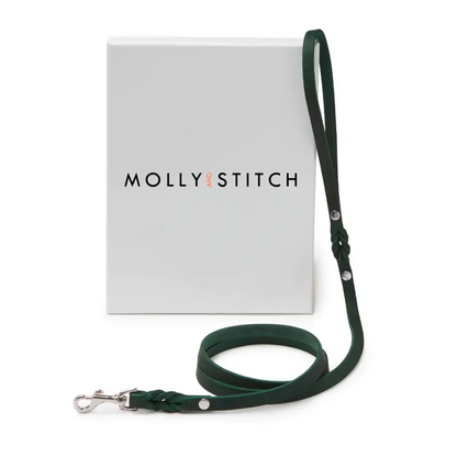 Laisse chien Forest Green Molly & Stitch - Butter Leather - CHOUKETT Paris (6)