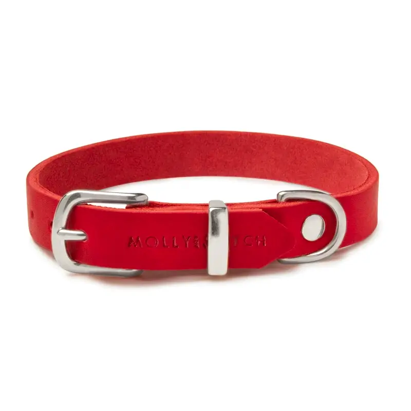 Collier chien Red chili Molly & Stitch - Butter Leather - CHOUKETT Paris (3)