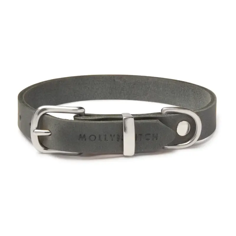 Collier chien Timeless Grey Molly & Stitch - Butter Leather - CHOUKETT Paris (4)