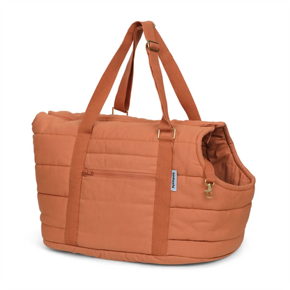 Sac de Transport pour Chien Rio Light Brown Tadazhi - CHOUKETT Paris (1)