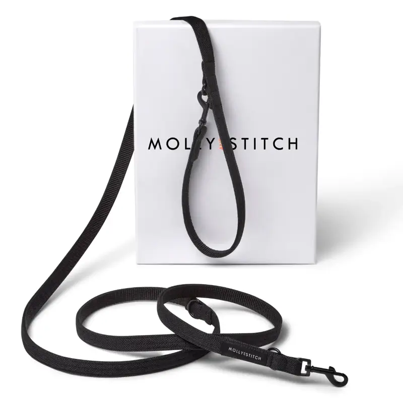 Laisse ajustable chien Black Molly & Stitch - Soft Rock - CHOUKETT Paris (1)