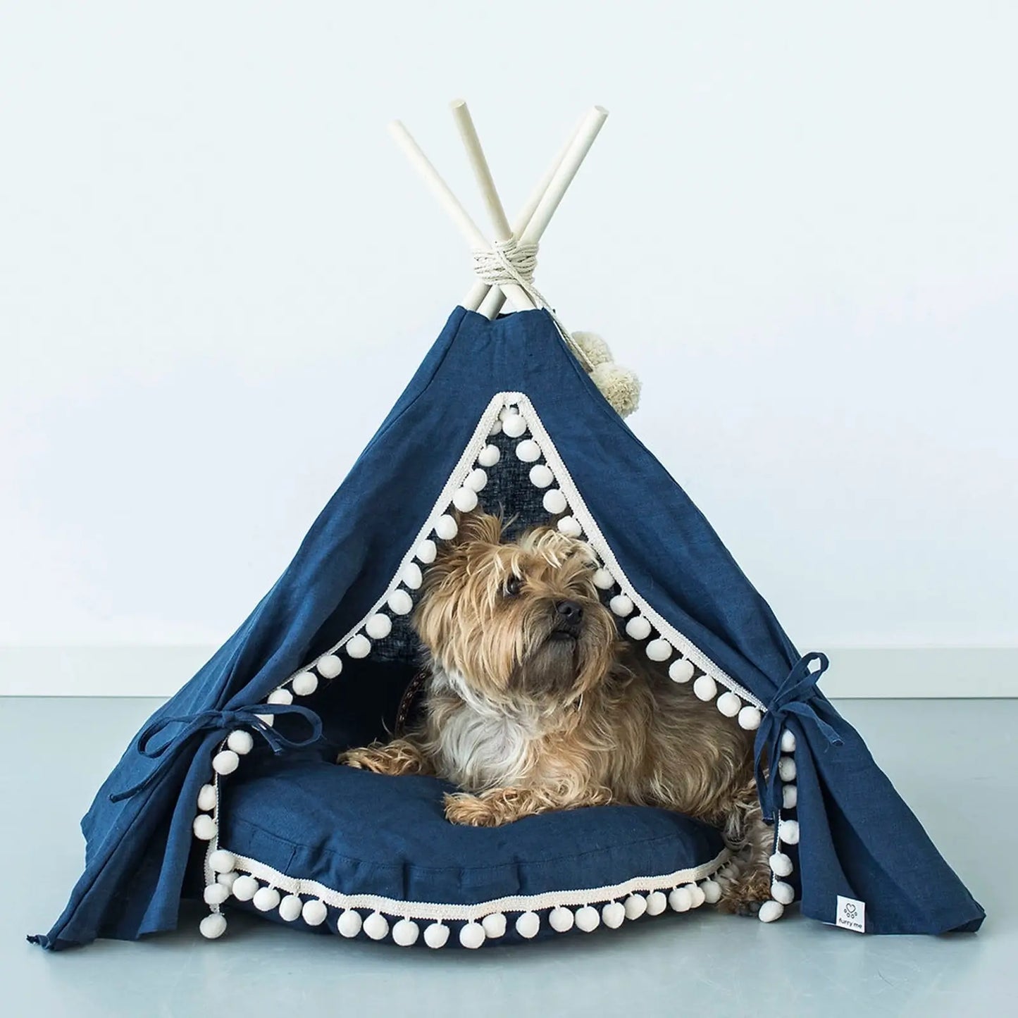 Tipi pour chien Lin Navy Minicamp - CHOUKETT Paris (1)