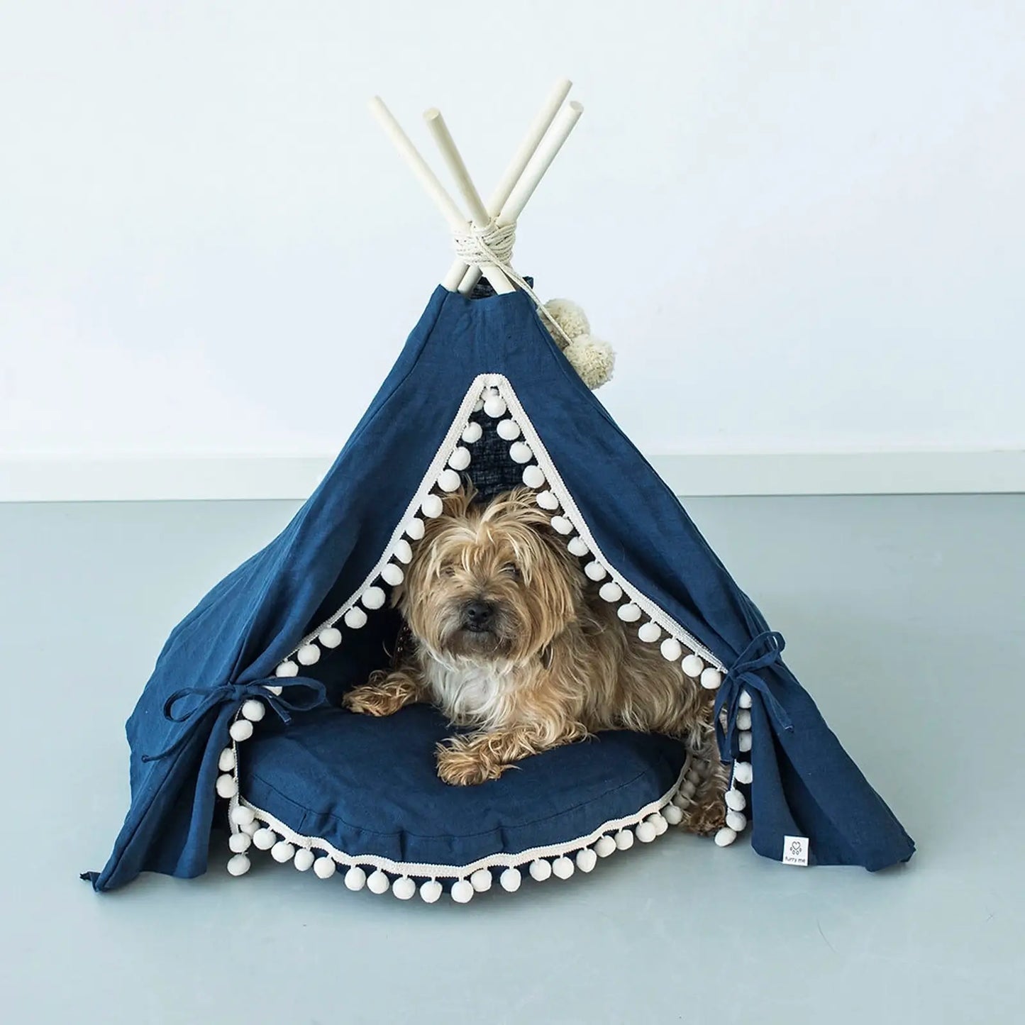 Tipi pour chien Lin Navy Minicamp - CHOUKETT Paris (2)