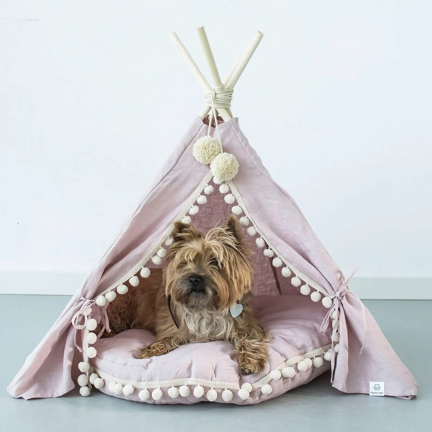 Tipi pour chien Lin Pink Minicamp - CHOUKETT Paris (1)